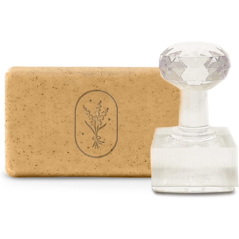Soap Making Starter Kit - 1pc Acrylic Soap Stamp 5.5