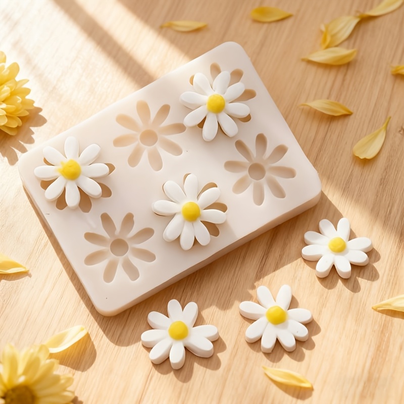 Soap Making Oven - 1pc 3D Daisy Sunflower Silicone Mold