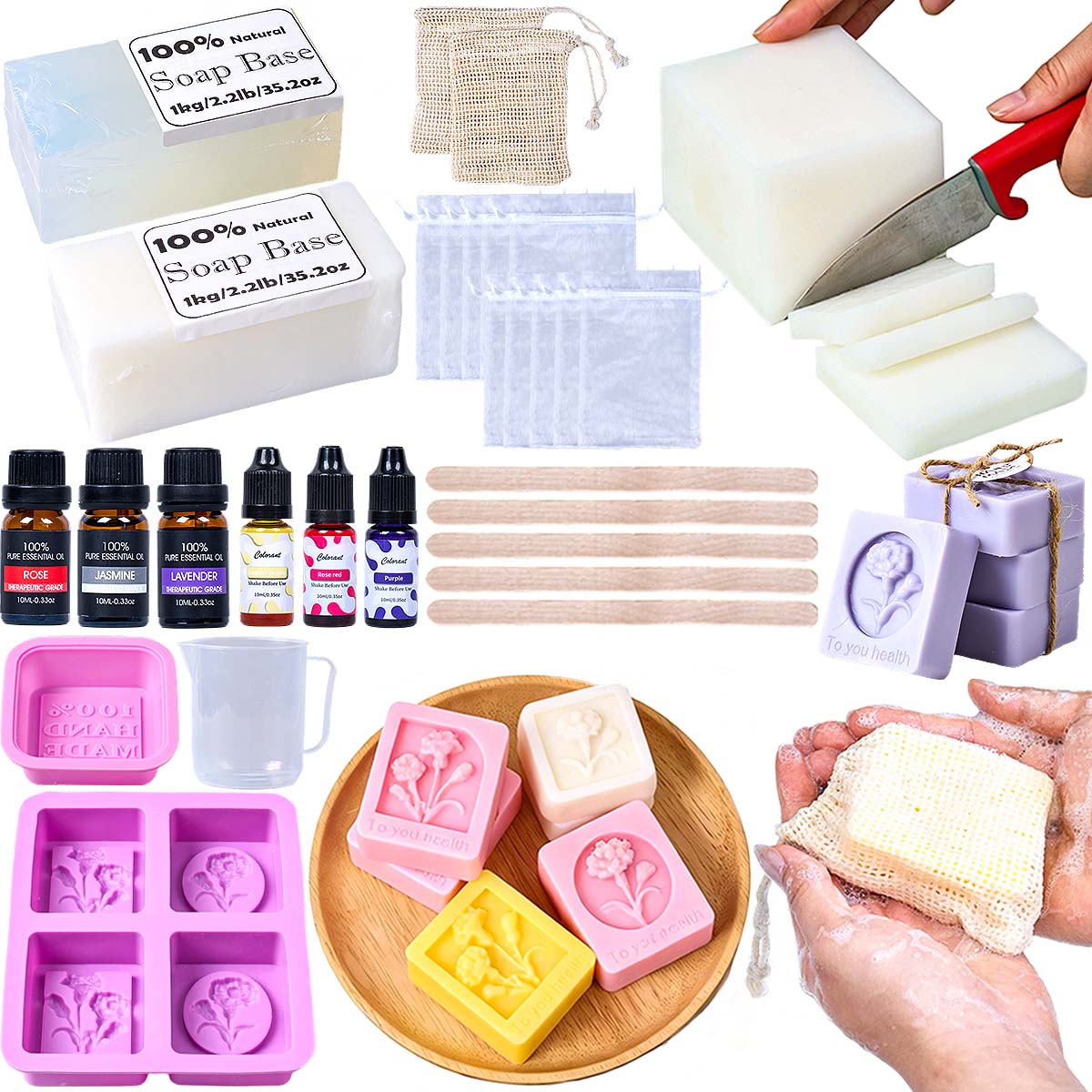 Soap Making Starter Kit - DIY Handmade Soap Making Kit Full