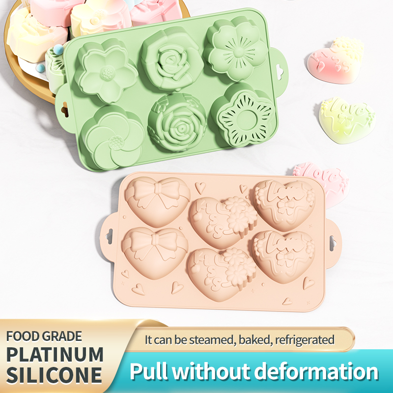 Soap Making Jelly - Silicone Soap Mold,Heart Flower Mold with