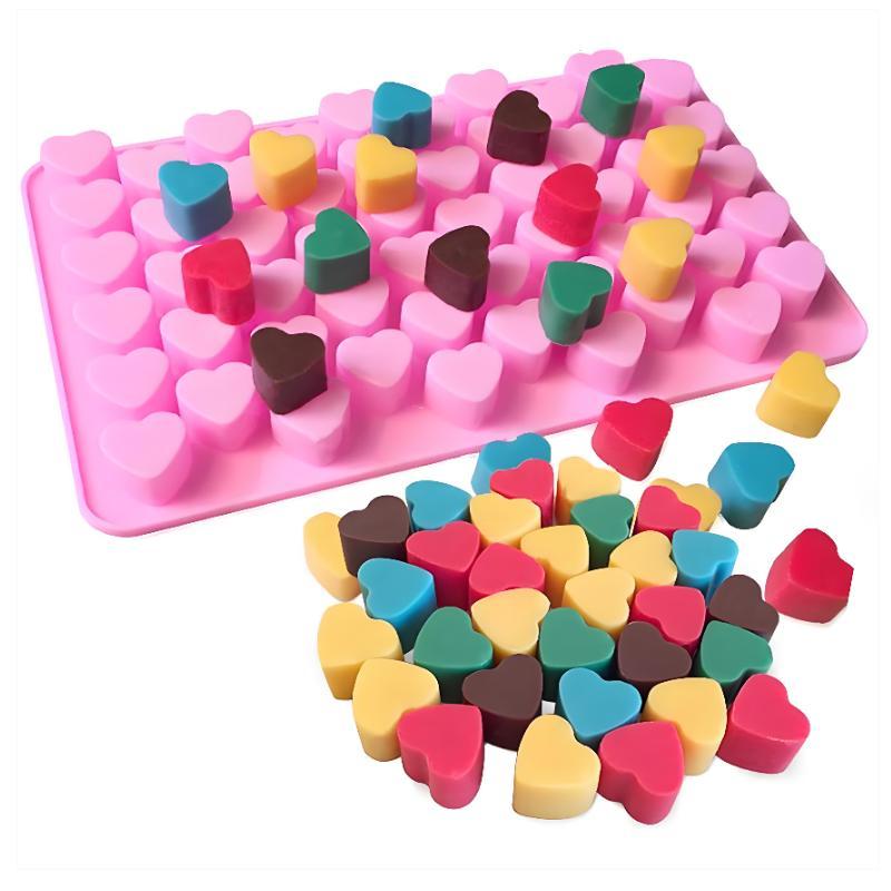 55 Grids Heart Silicone Cake M - огляд і ціна Soap Making Gloves
