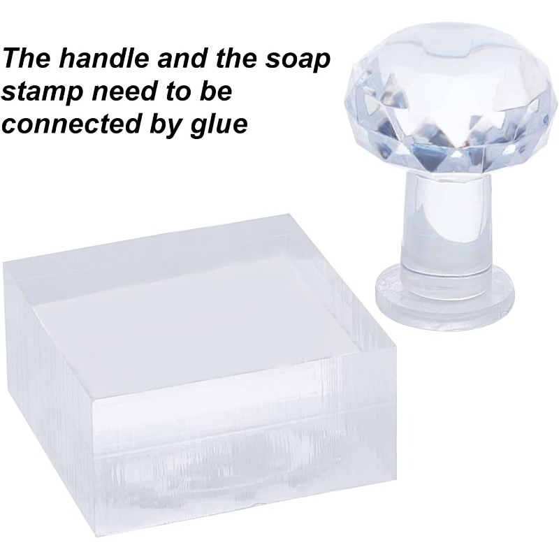 1pc Acrylic Soap Stamp 5.5