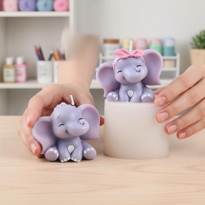Cute 3D Elephant Silicone Cand - огляд і ціна Soap Making Oven