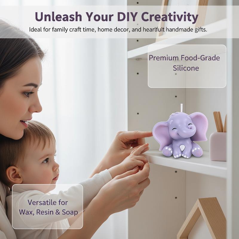 Cute 3D Elephant Silicone Cand - огляд і ціна Soap Making Oven