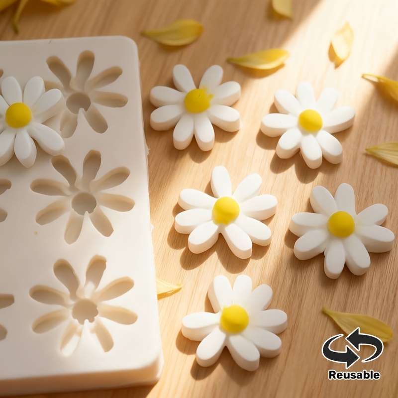 1pc 3D Daisy Sunflower Silicon - огляд і ціна Soap Making Oven
