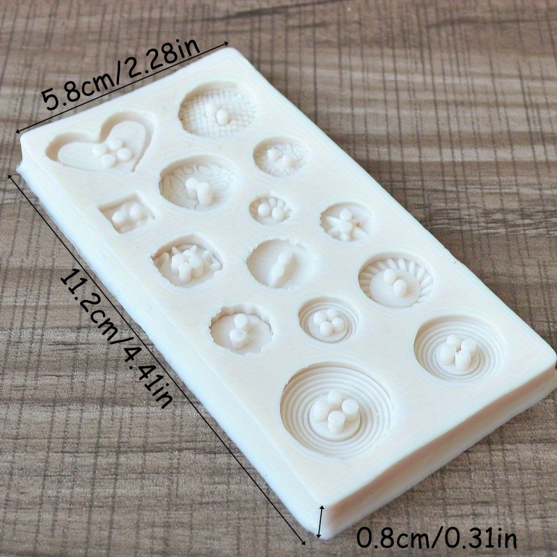 Buttons Shape Silicone Mold Si - огляд і ціна Soap Making Oven
