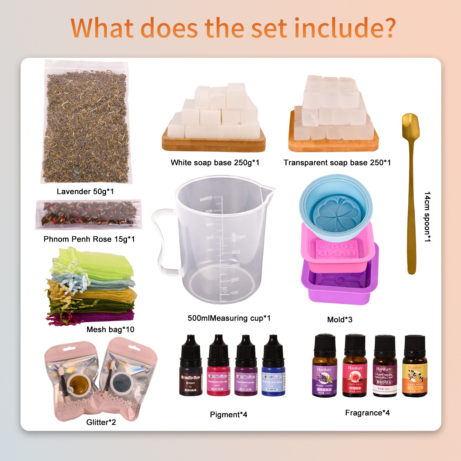 Large 𝗣𝗥𝗘𝗠𝗜𝗨𝗠 Deluxe Soap Maki - огляд і ціна Soap Making Starter Kit